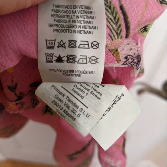 Primark pink floral dress ditsy print size 8 @Y - Picture 8 of 11